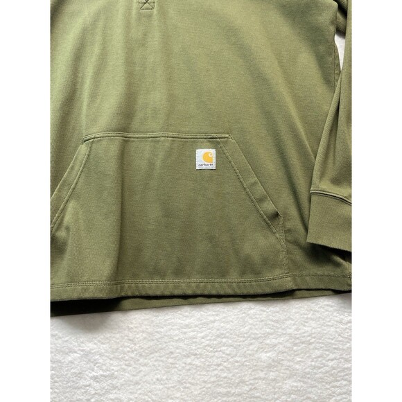 Carhartt Shirt Mens XL Relaxed Fit Heavyweight L/S Pullover 1/2 Zip Thermal Gorp - Picture 2 of 8